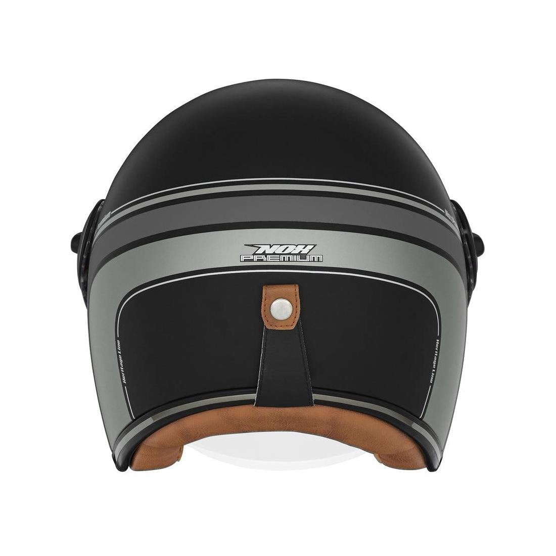 Casque Premium Nox Jet Heritage Line Noir Mat - Titanium