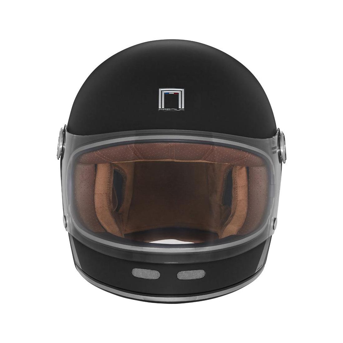 Casque Premium Nox Integral Revenge Strobe Noir - Mat Titanium