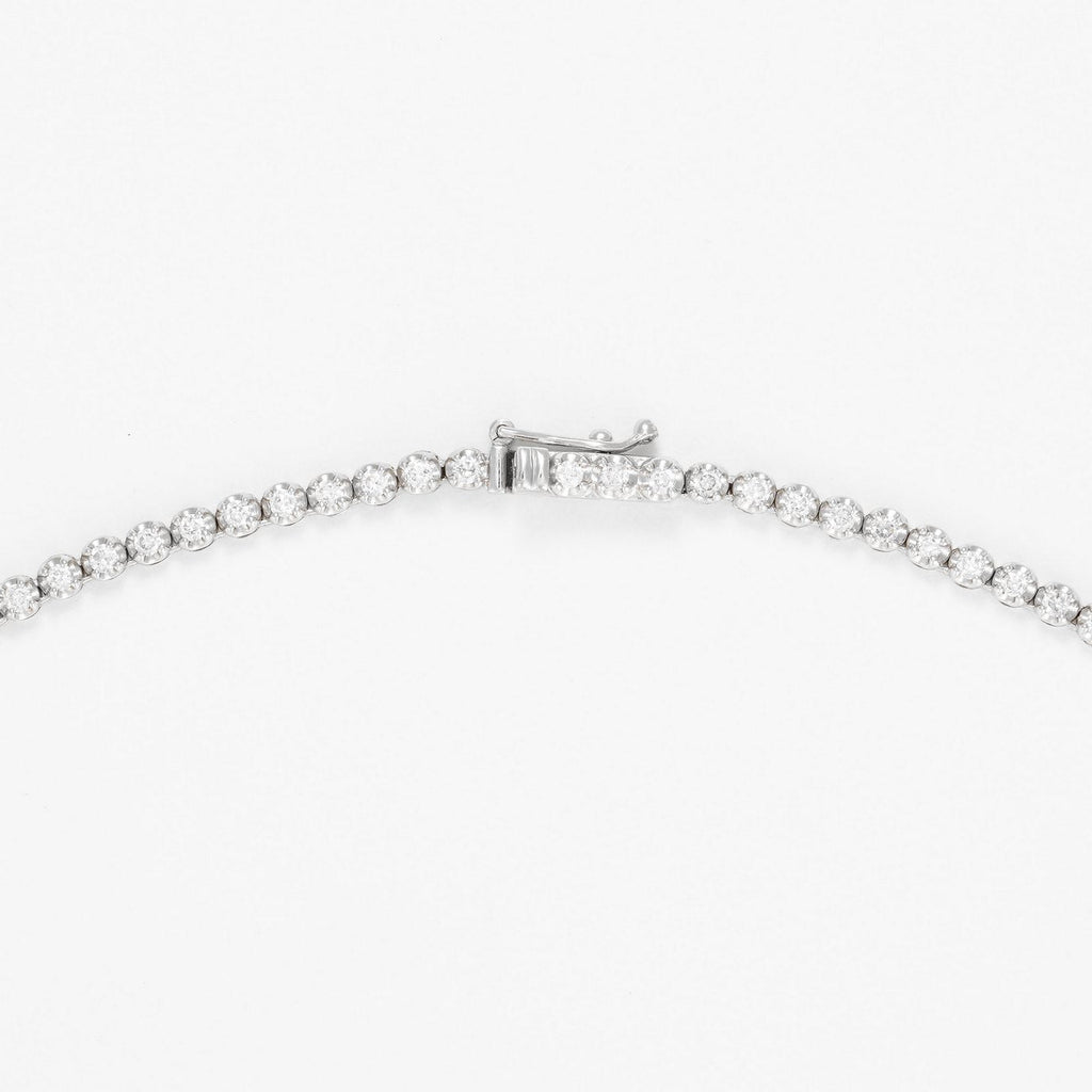 Collier "Rivière 3 Ct" 3Ct/136 - Or Blanc 375/1000