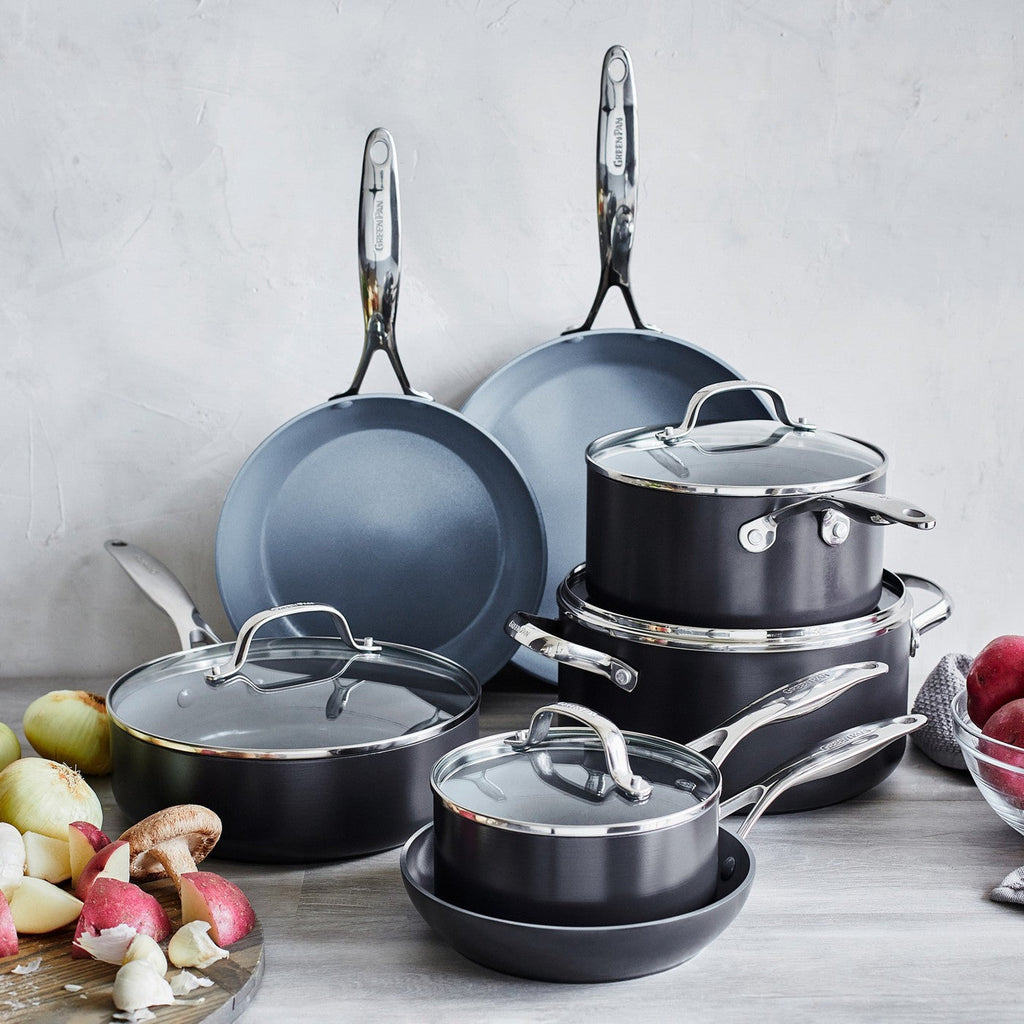 Greenpan Venice Pro Batterie De Cuisine 3 Pcs Avec Couvercles