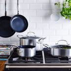 Greenpan Barcelona Evershine 3Ply Casserole 2 Becs Verseurs 16Cm/1.5L