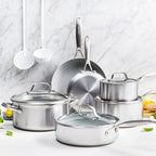 Greenpan Venice Pro 3Ply Batterie De Cuisine 1 Pcs Avec Couvercles