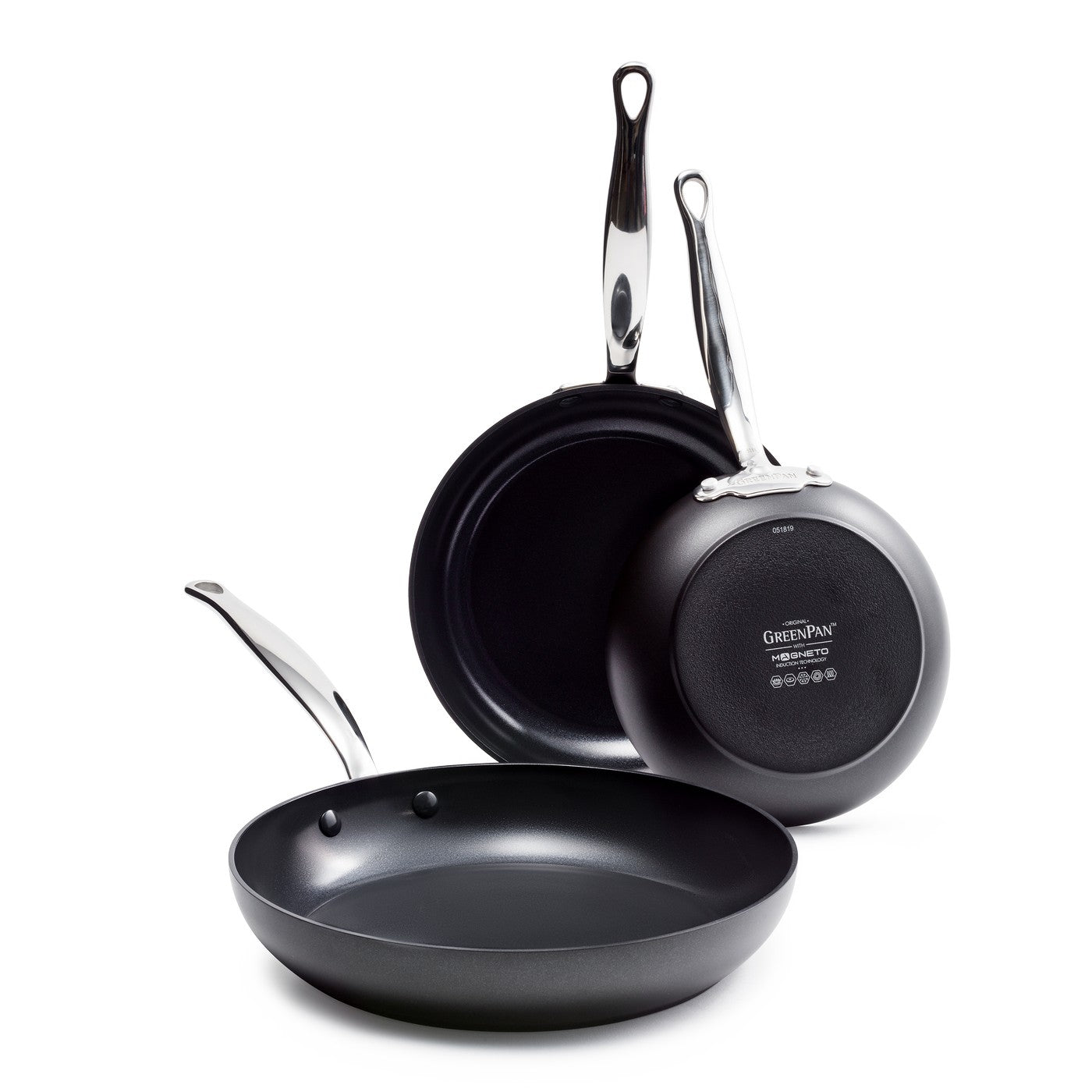 Greenpan Barcelona Lot De 3 Poêles 20+24+28Cm