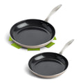 Greenpan Royal Lot De 2 Poêles 24+28Cm Bronze