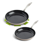 Greenpan Royal Lot De 2 Poêles 24+28Cm Bronze