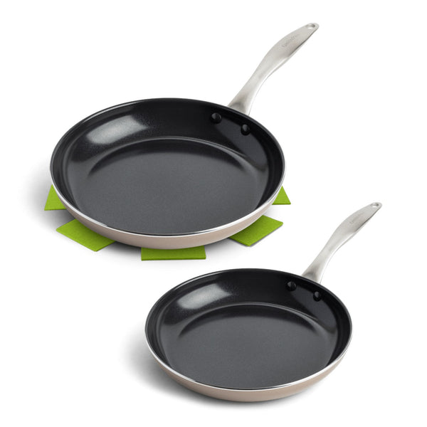 Greenpan Royal Lot De 2 Poêles 24+28Cm Bronze
