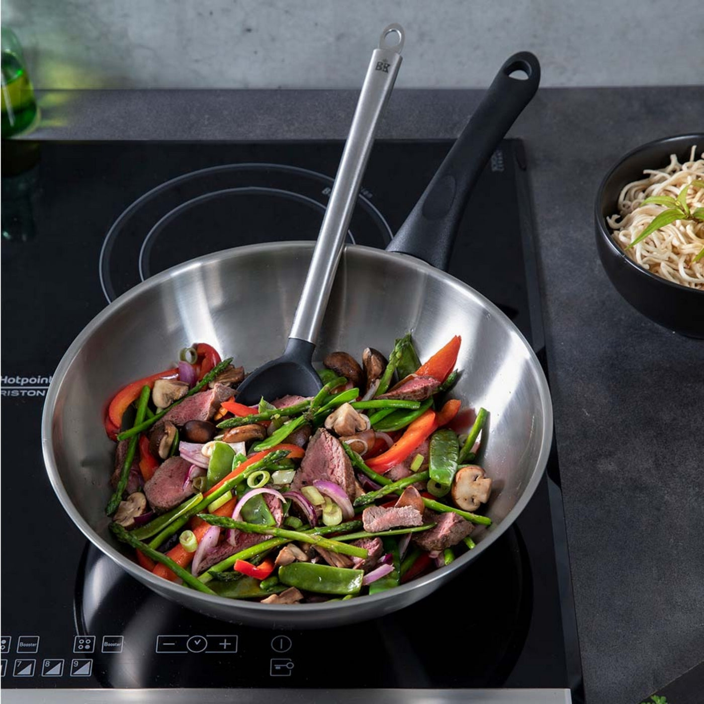 Bk Bold Acier Inoxydable Wok 28Cm/3.7L