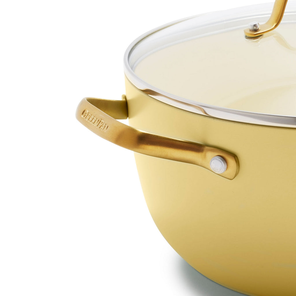 Greenpan Padova Batterie De Cuisine 6 Pcs Avec Couvercles Jaune