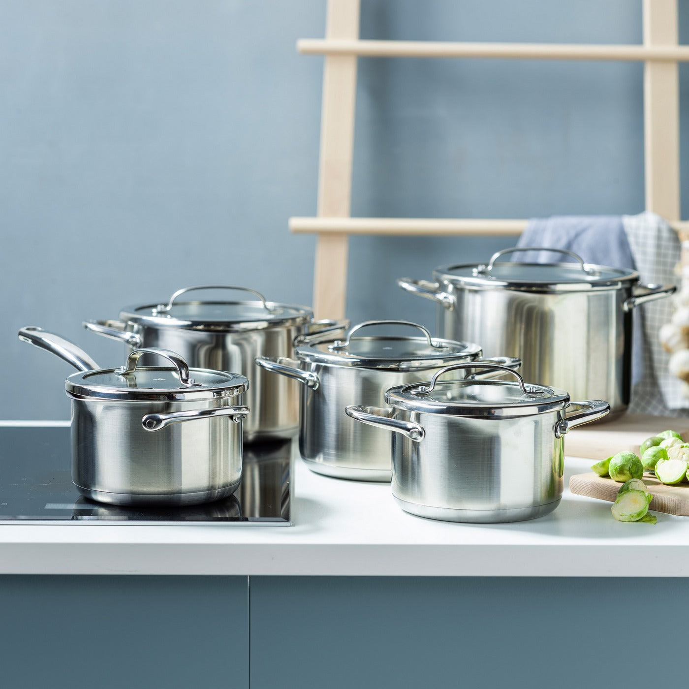 Bk Twist Acier Inoxydable Batterie De Cuisine 5Pcs