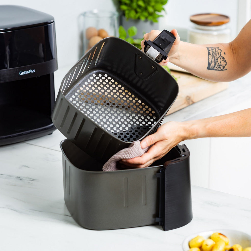 Greenpan Bistro Airfryer 1 Panier 7,2L Céramique Sans Pfas Noir