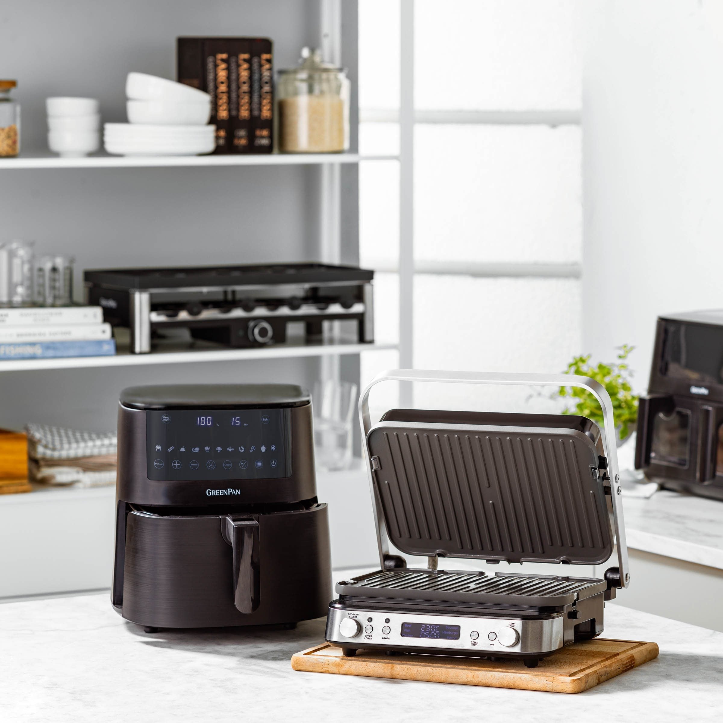 Greenpan Bistro Airfryer 1 Panier 7,2L Céramique Sans Pfas Noir