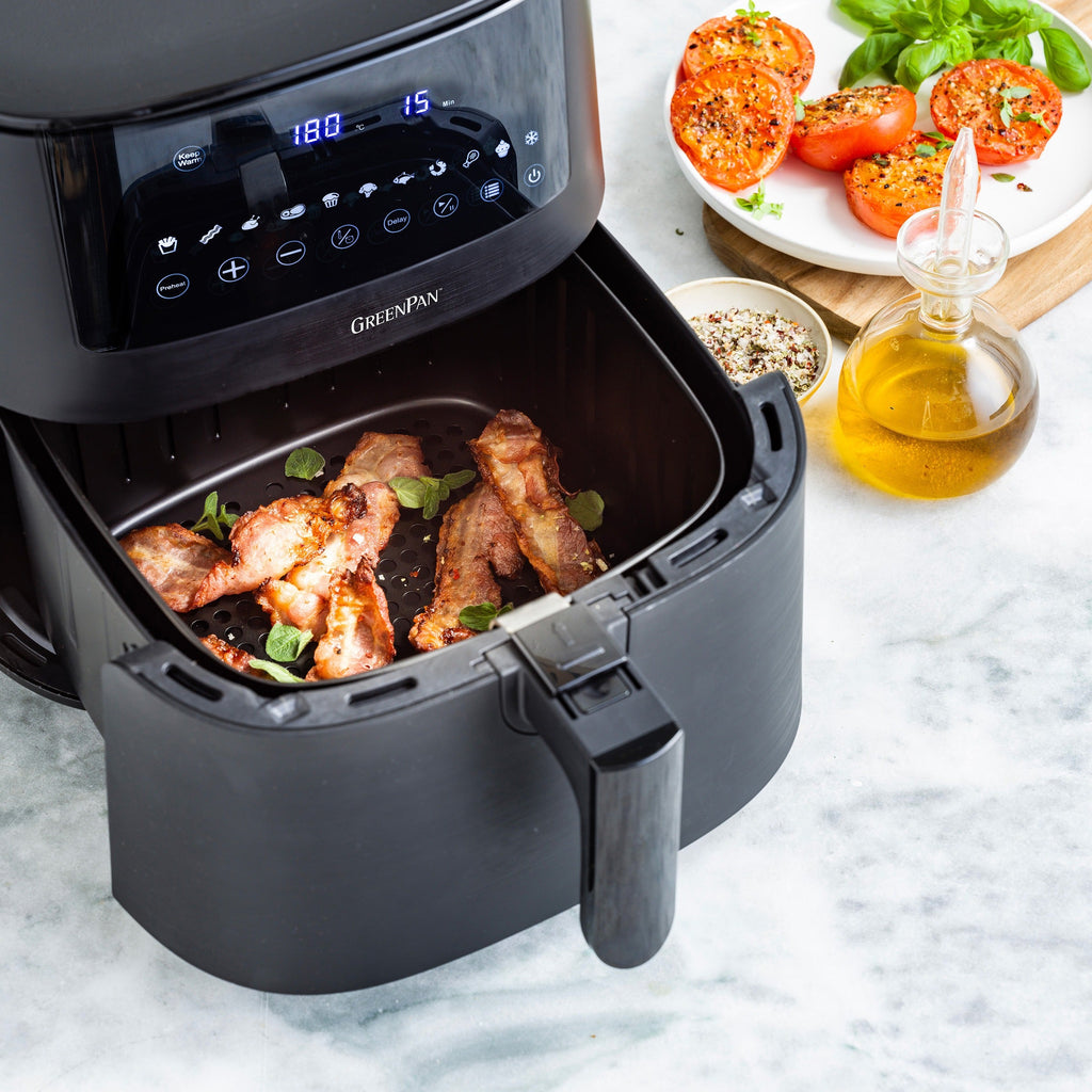 Greenpan Bistro Airfryer 1 Panier 7,2L Céramique Sans Pfas Noir