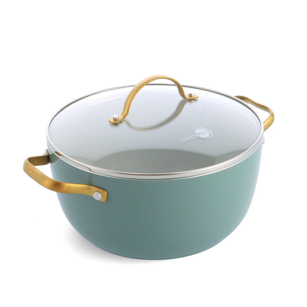 Greenpan Padova Batterie De Cuisine 6 Pcs Avec Couvercles Turquoise