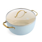 Greenpan Padova Batterie De Cuisine 6 Pcs Avec Couvercles Bleu