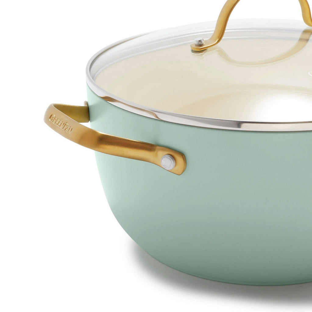 Greenpan Padova Batterie De Cuisine 6 Pcs Avec Couvercles Vert