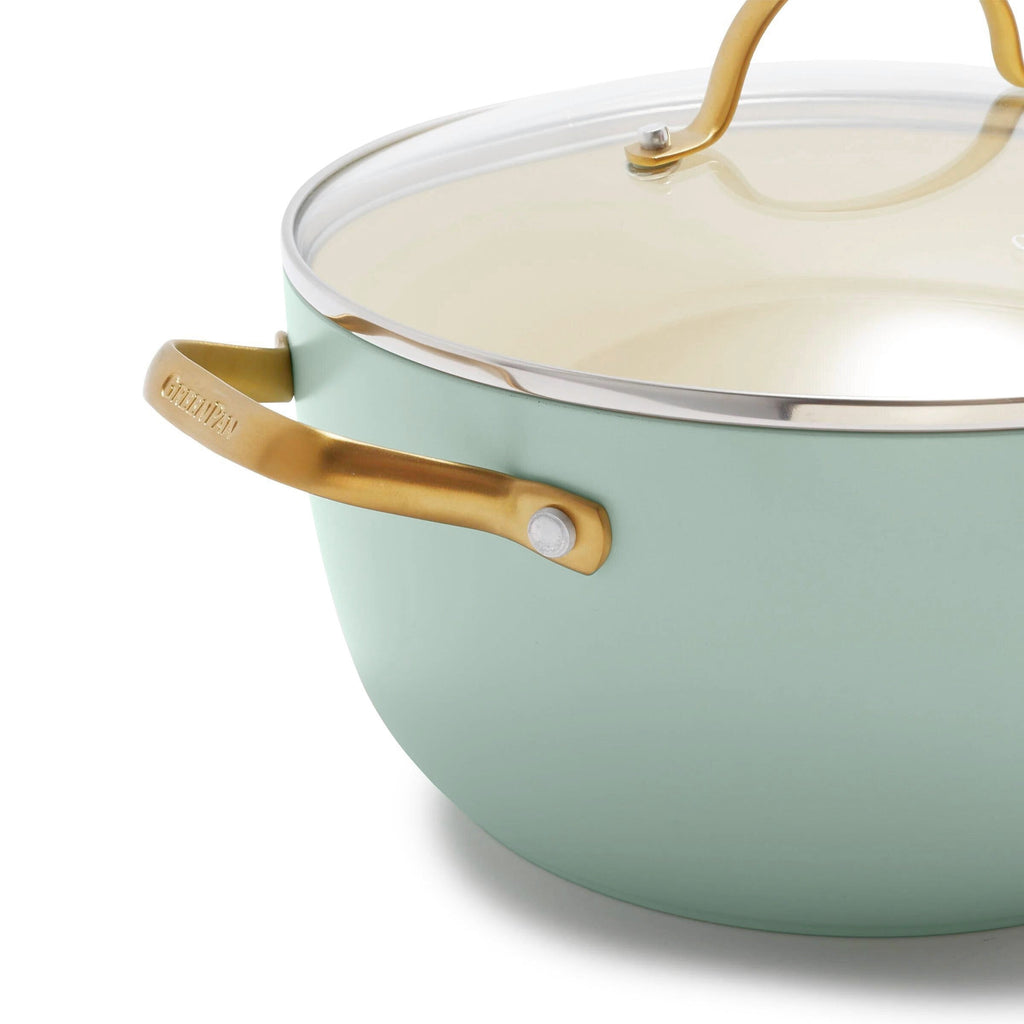 Greenpan Padova Batterie De Cuisine 6 Pcs Avec Couvercles Vert