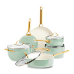 Greenpan Padova Batterie De Cuisine 6 Pcs Avec Couvercles Vert