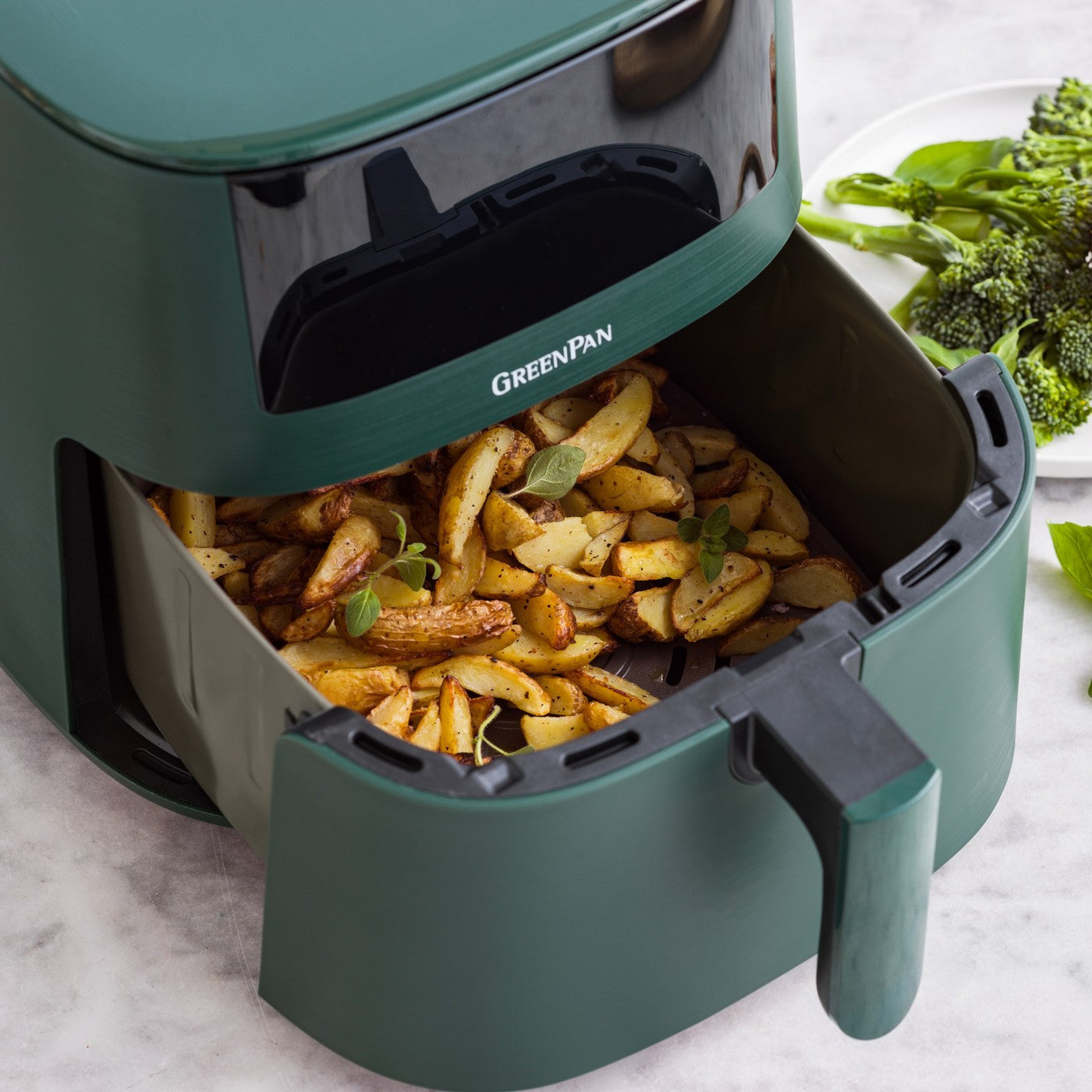 Greenpan Bistro Airfryer 1 Panier 7,2L Céramique Sans Pfas Vert