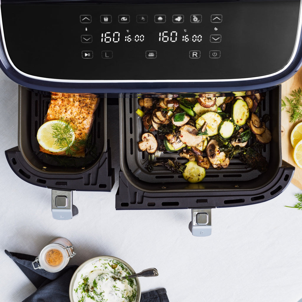 Bk Superieur Airfryer 2 Paniers 3L/6L Bleu Nuit