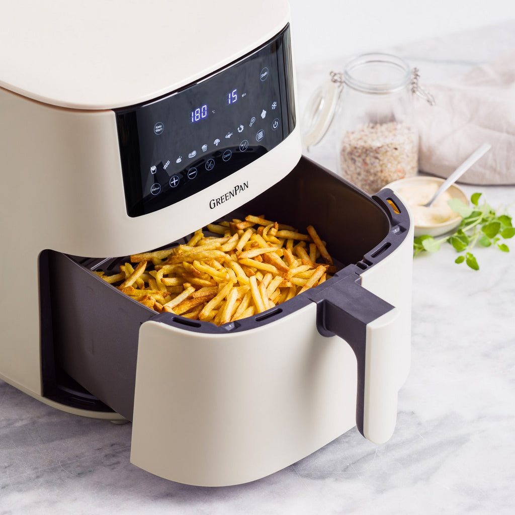 Greenpan Bistro Airfryer 1 Panier 7,2L Céramique Sans Pfas Crème