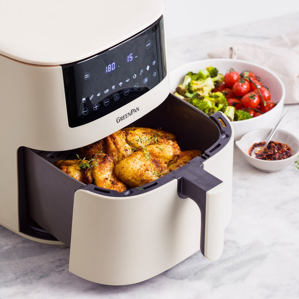 Greenpan Bistro Airfryer 1 Panier 7,2L Céramique Sans Pfas Crème