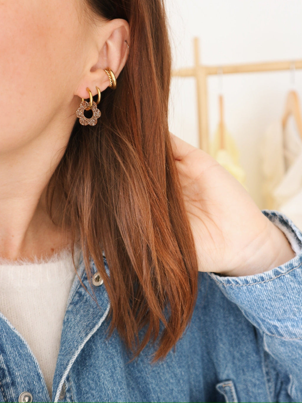 Boucles D'Oreille Fleur Sparkling