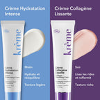 Crème Hydratation Intense vs Crème Collagène Lissante 