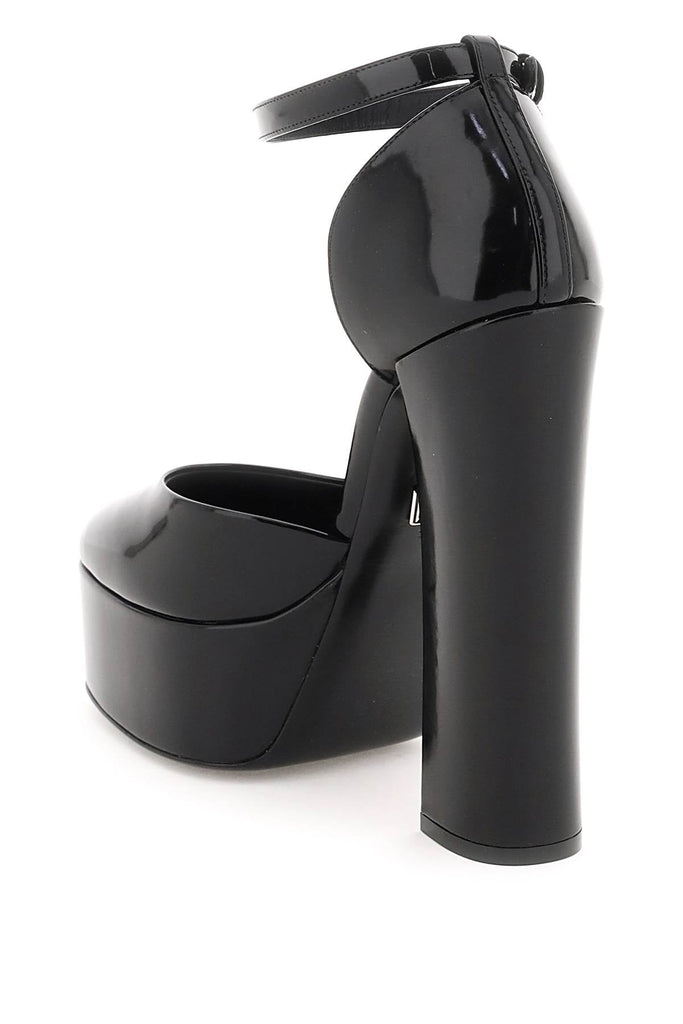 Dolce & Gabbana - Escarpins Dolce & Gabbana Polished Leather Platform Pumps