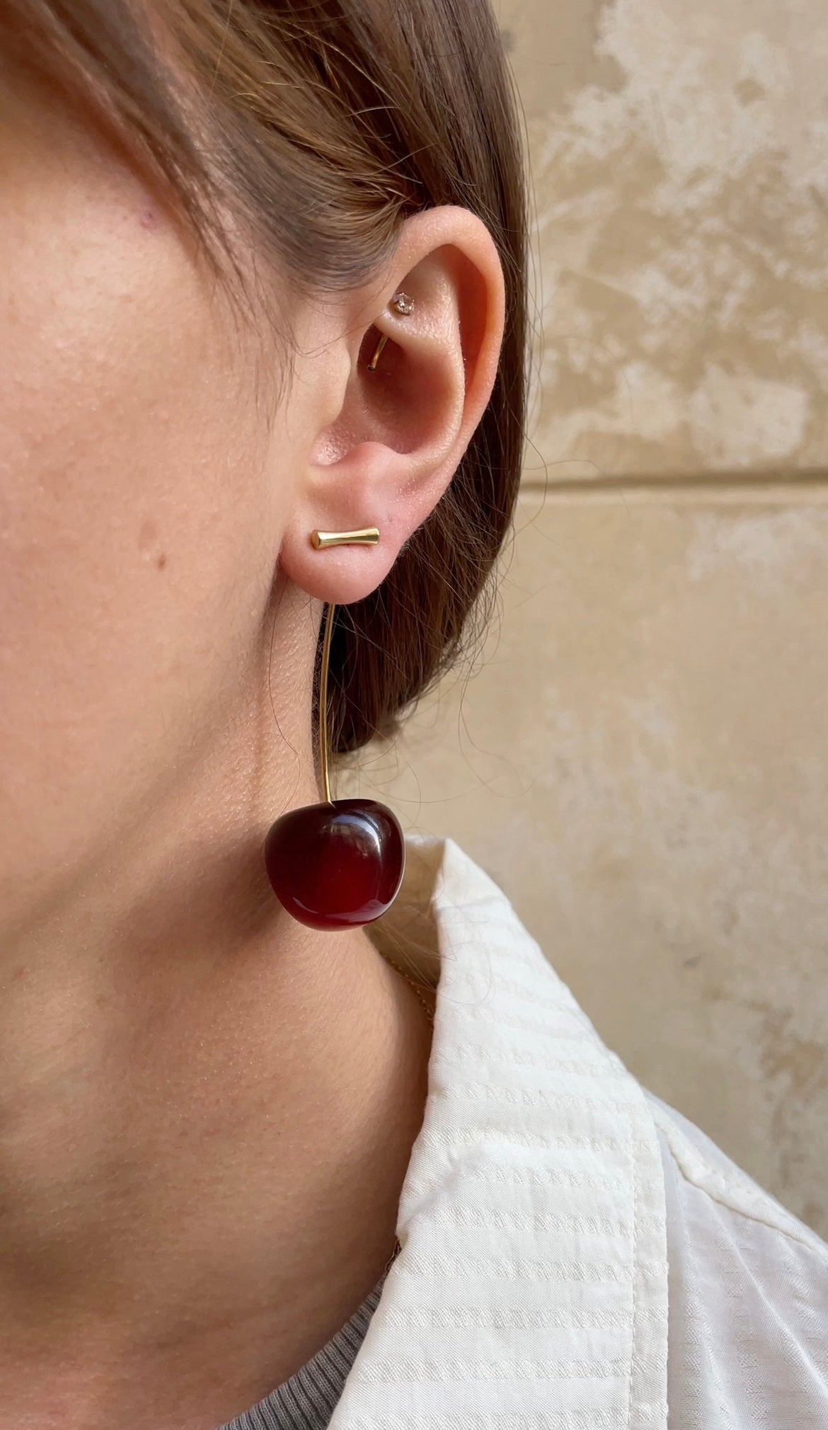Boucles D'Oreilles Big Cherry