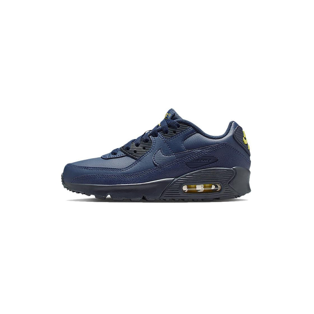 Baskets Nike Air Max 90 Gs - Bleu Marine, Jaune