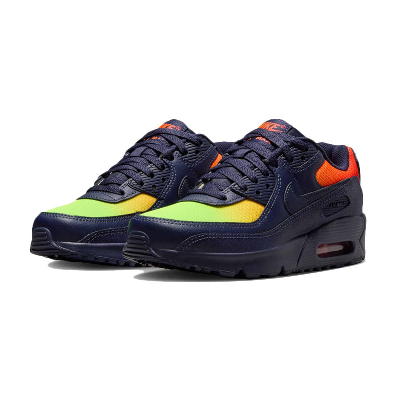 Baskets Nike Air Max 90 Gs - Bleu Marine, Multicolore