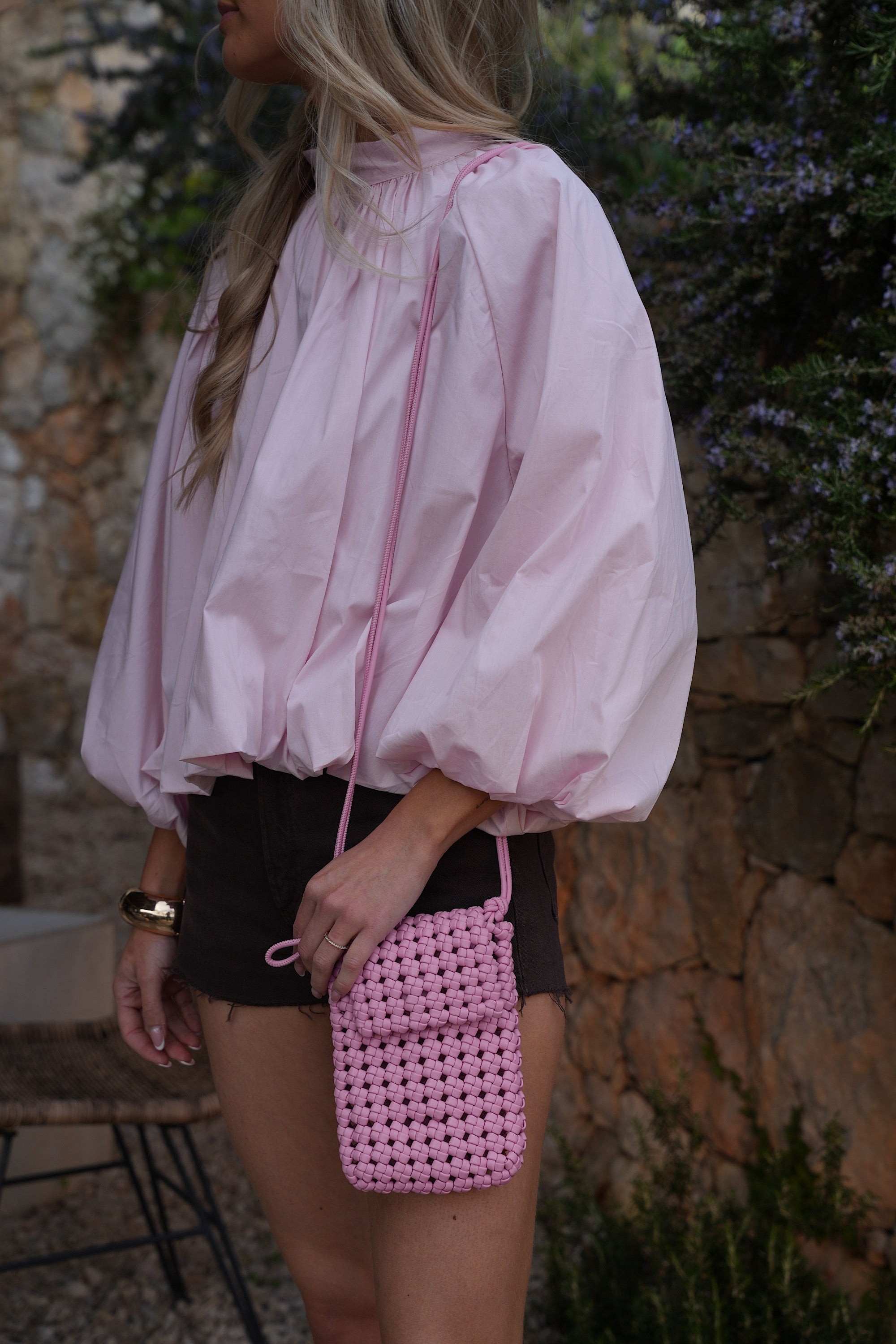 Sac Tressé Julia - Rose