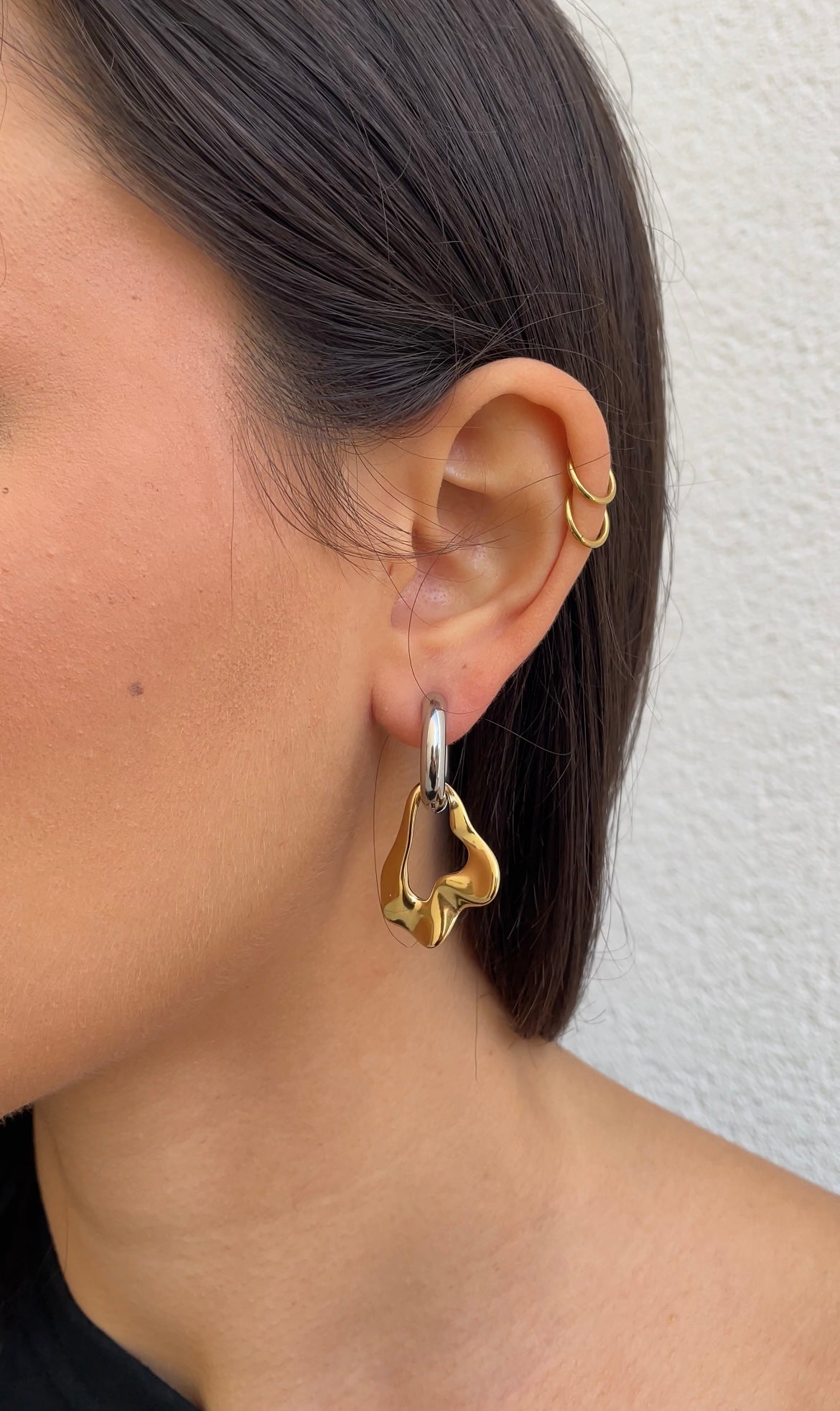 Boucles D'Oreilles Leave X Hoops