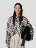 Jupe Orso In Black-Dotted Sand Technical Fabric