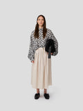 Jupe Orso In Black-Dotted Sand Technical Fabric