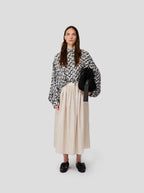 Jupe Orso In Black-Dotted Sand Technical Fabric