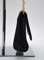 Sac Céline Triomphe Nylon Noir Chaîne Strass