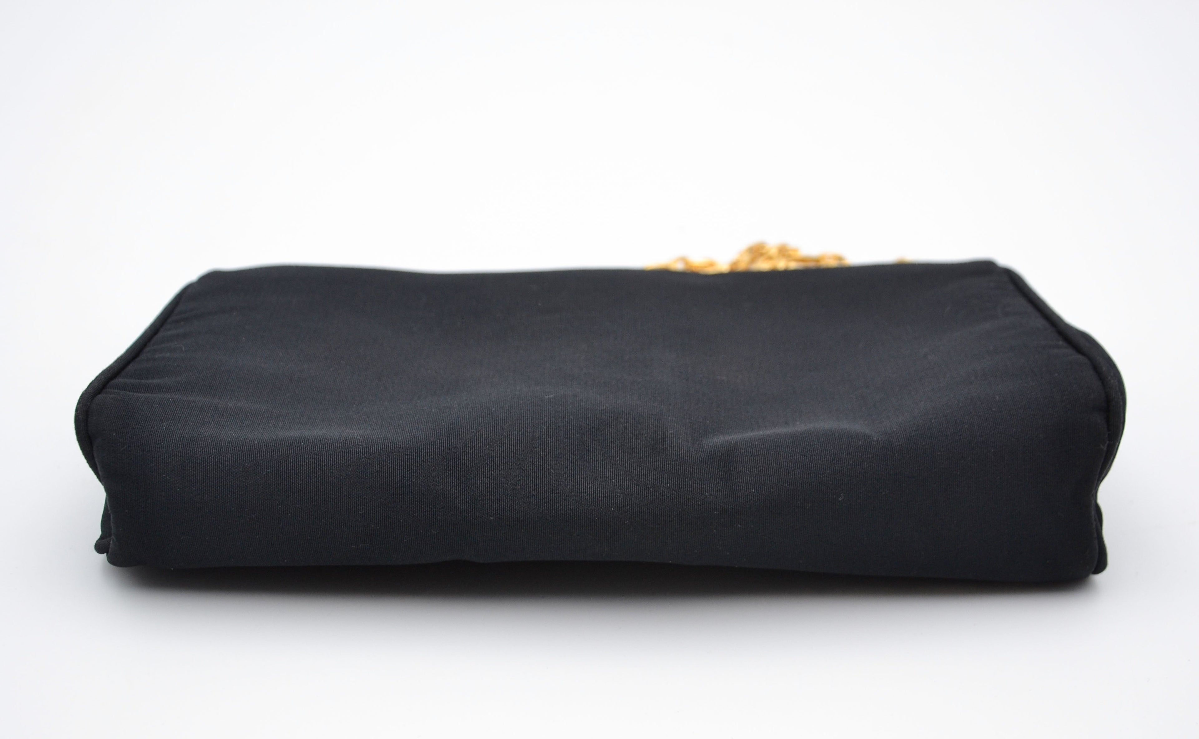 Sac Céline Triomphe Nylon Noir Chaîne Strass