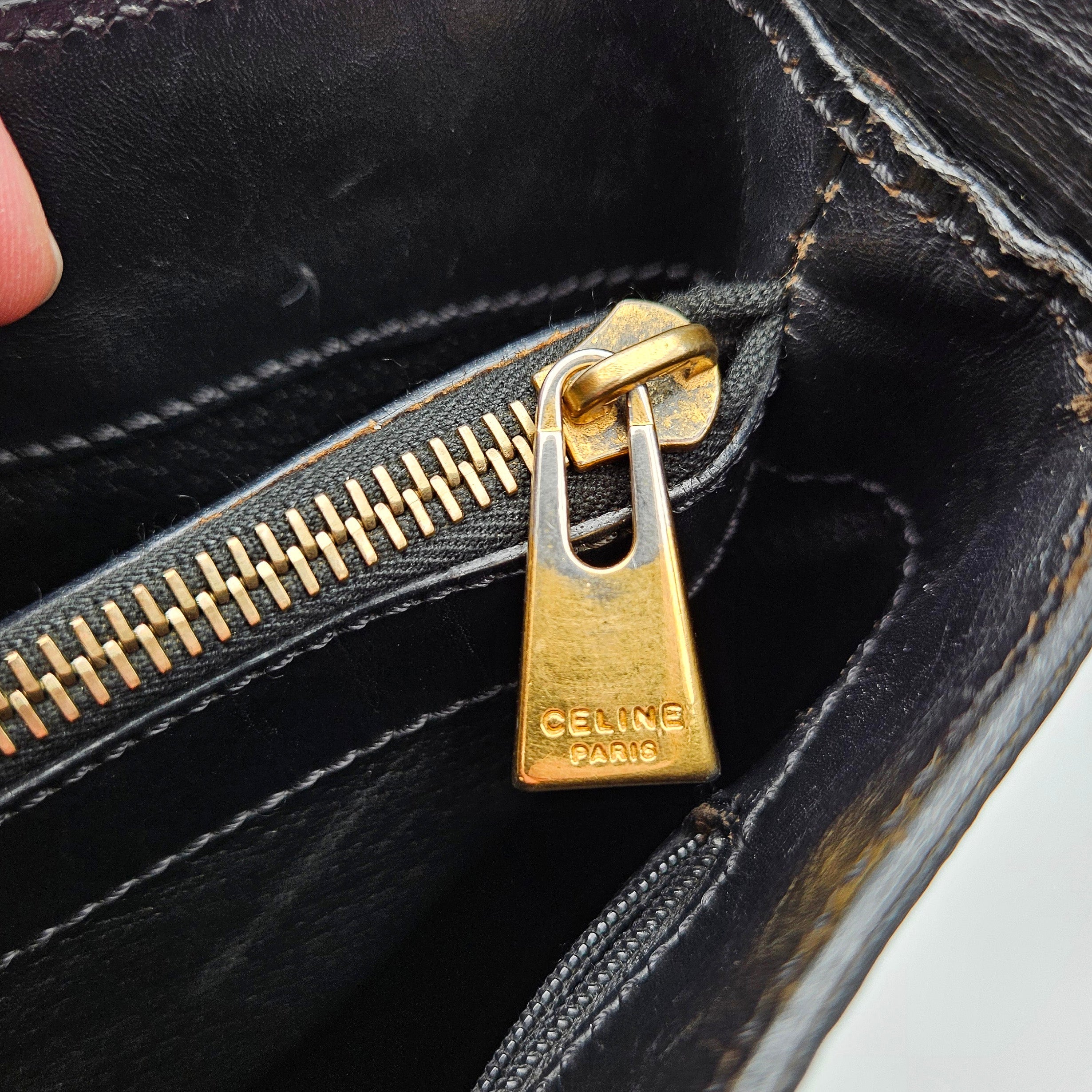 Céline Tote Vintage Macadam Noir
