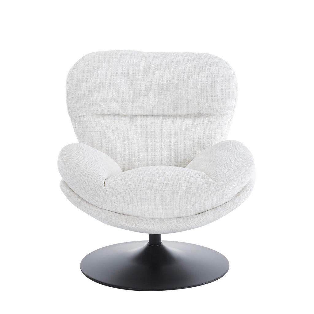 Ceres - Fauteuil Rotatif 1 Place - Tissu Blanc