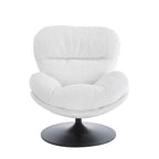 Ceres - Fauteuil Rotatif 1 Place - Tissu Blanc