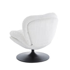 Ceres - Fauteuil Rotatif 1 Place - Tissu Blanc