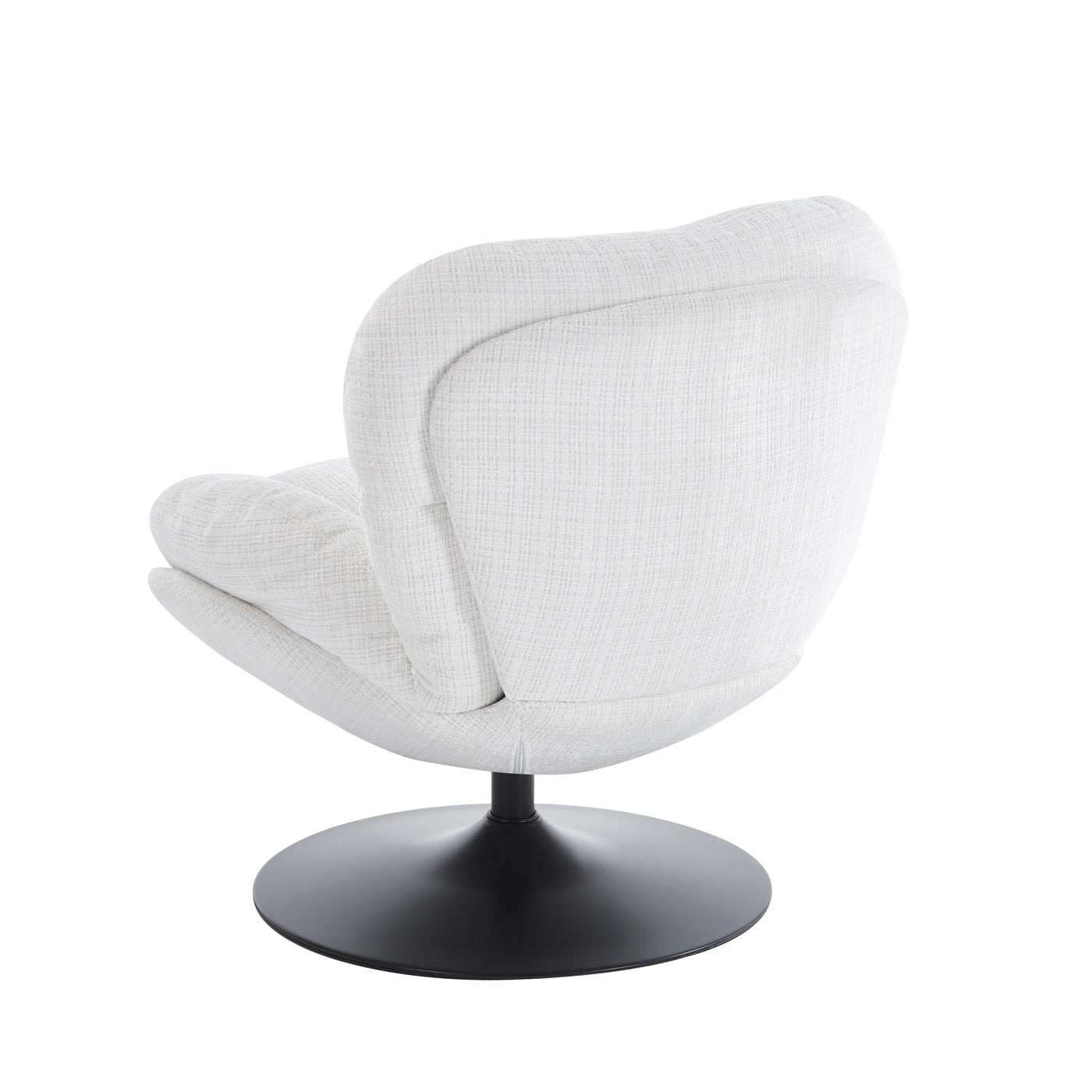 Ceres - Fauteuil Rotatif 1 Place - Tissu Blanc