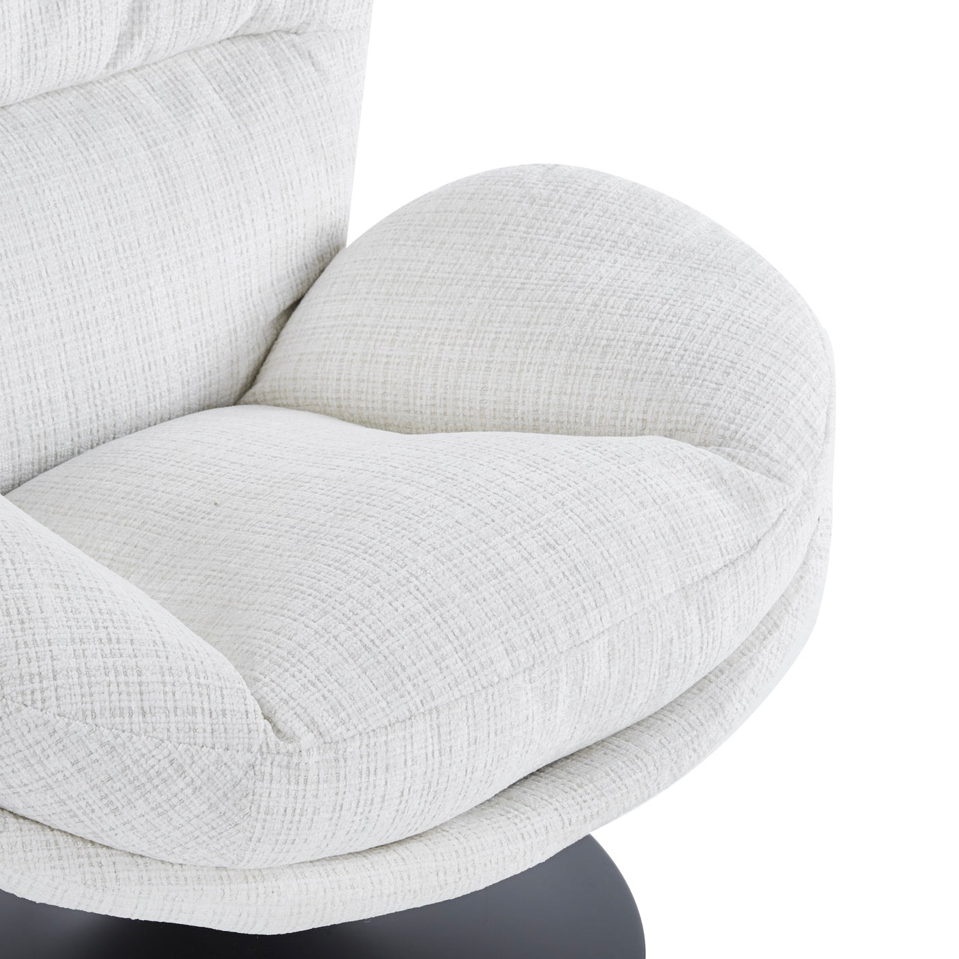Ceres - Fauteuil Rotatif 1 Place - Tissu Blanc
