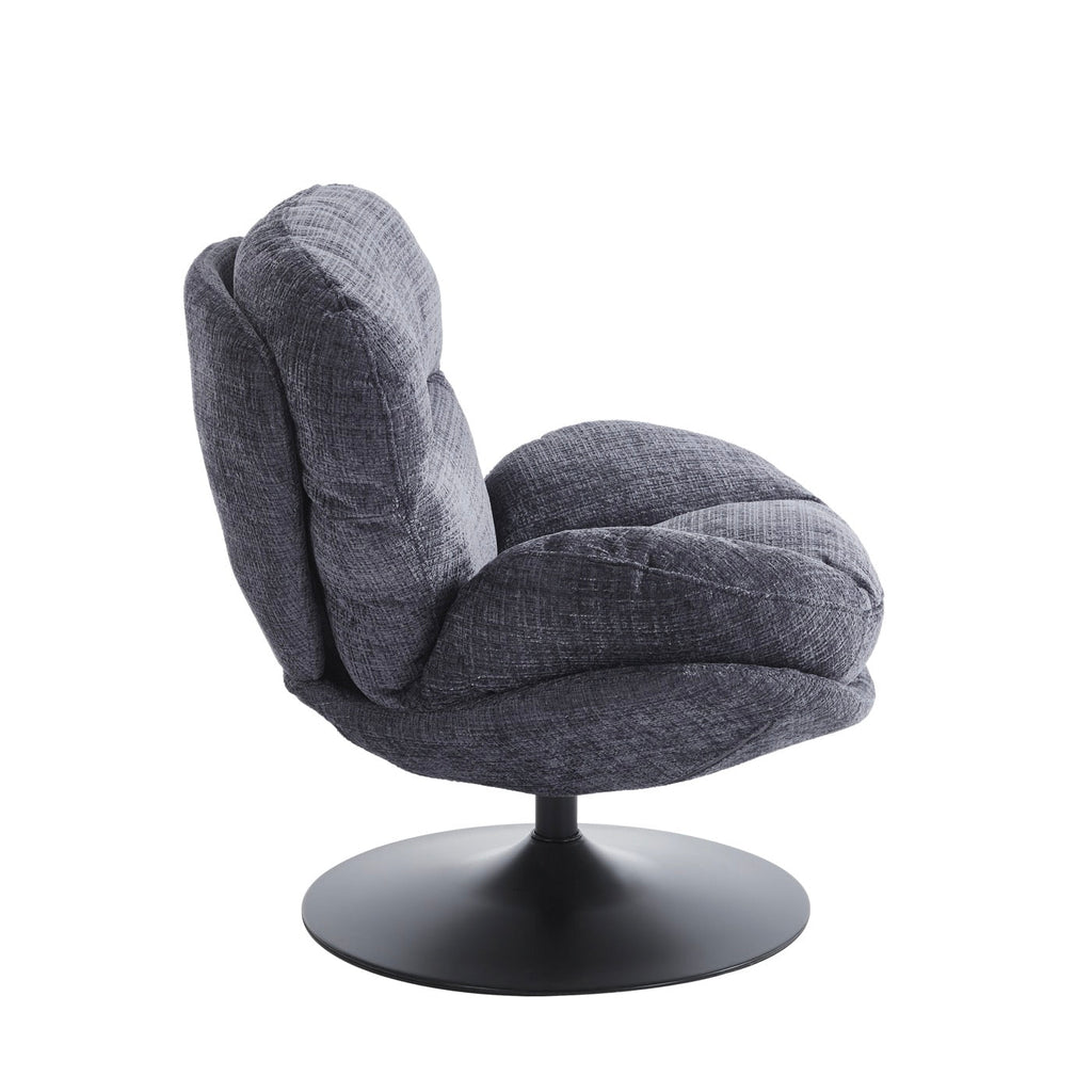 Ceres - Fauteuil Rotatif 1 Place - Tissu Bleu