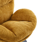 Ceres - Fauteuil Rotatif 1 Place - Tissu Jaune Moutarde