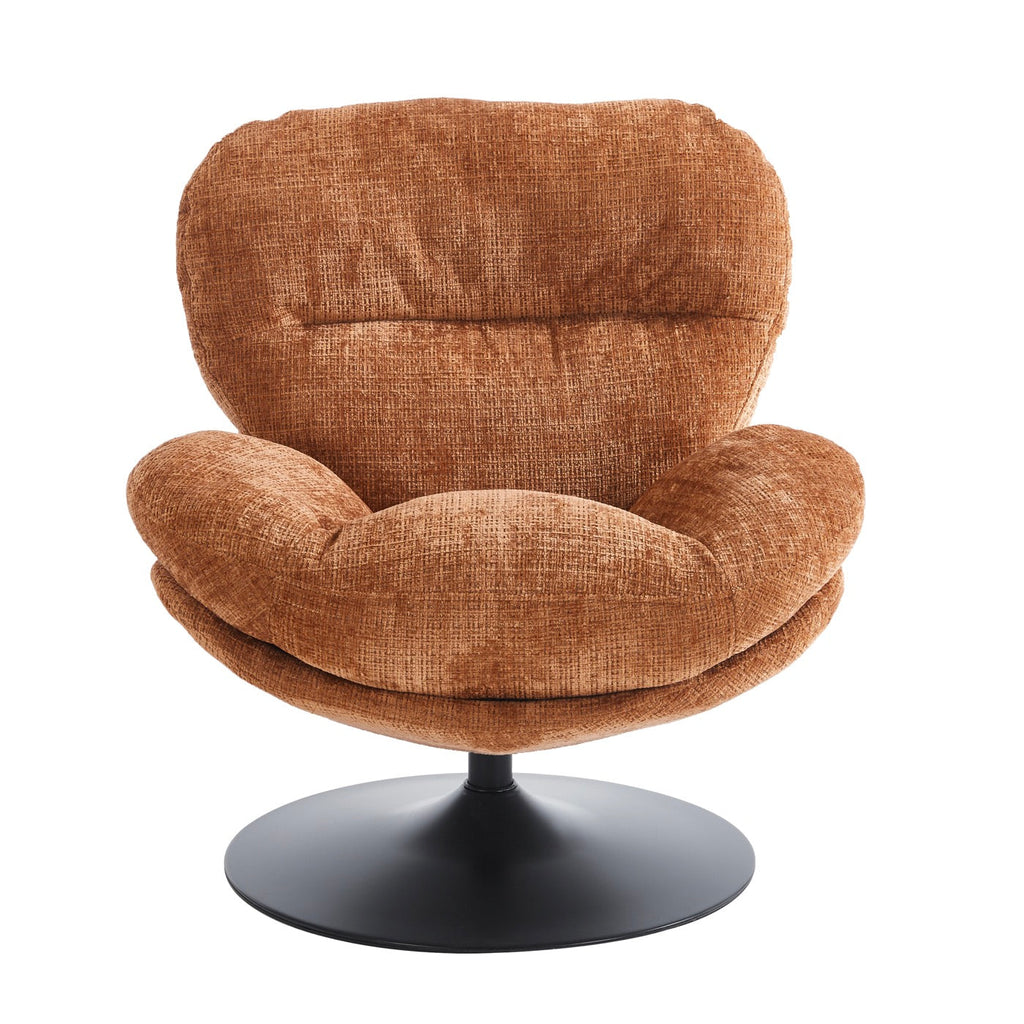 Ceres - Fauteuil Rotatif 1 Place - Tissu Terracotta
