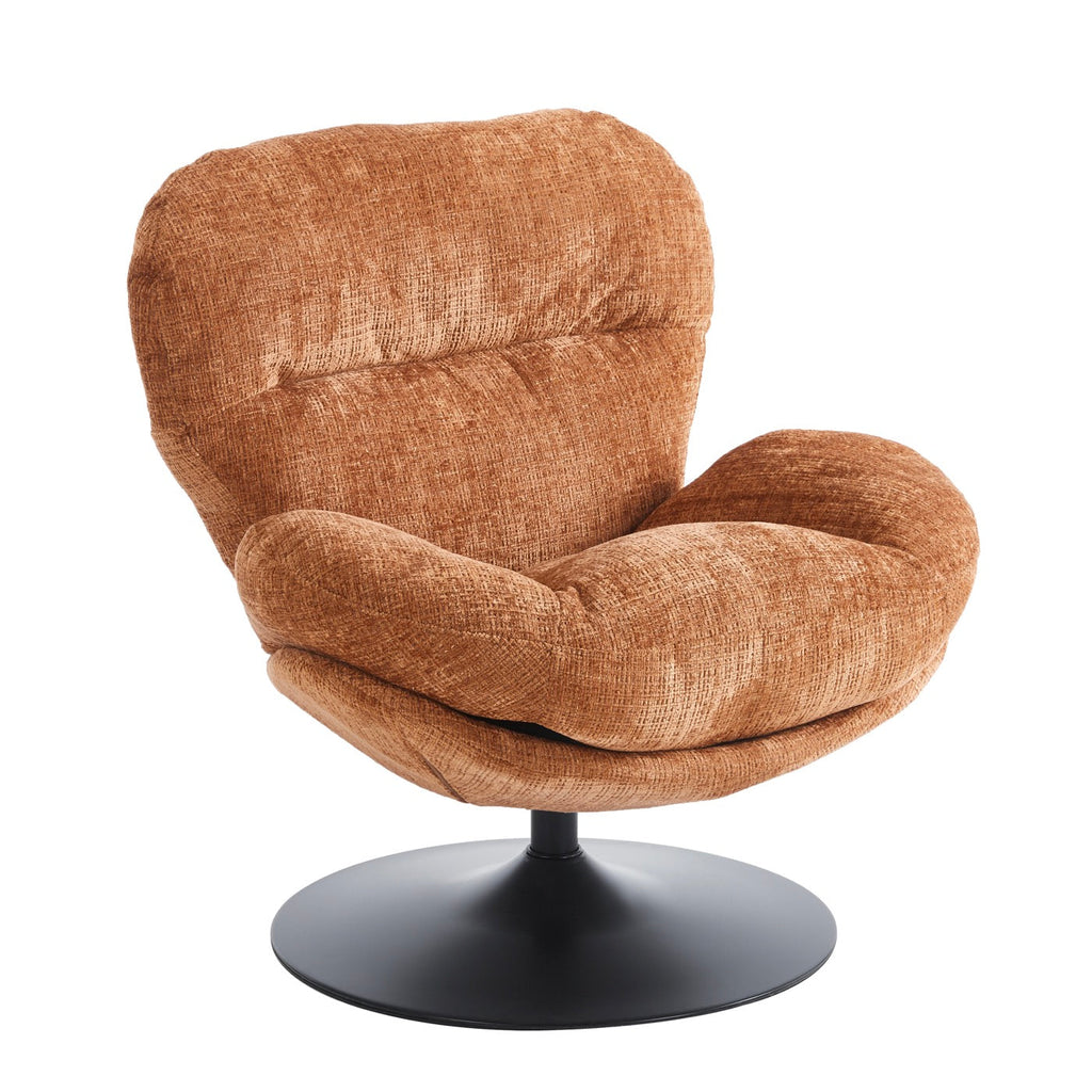 Ceres - Fauteuil Rotatif 1 Place - Tissu Terracotta
