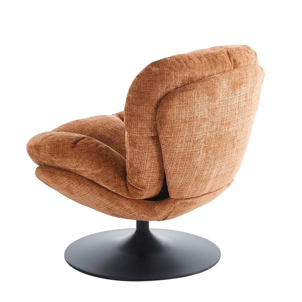 Ceres - Fauteuil Rotatif 1 Place - Tissu Terracotta