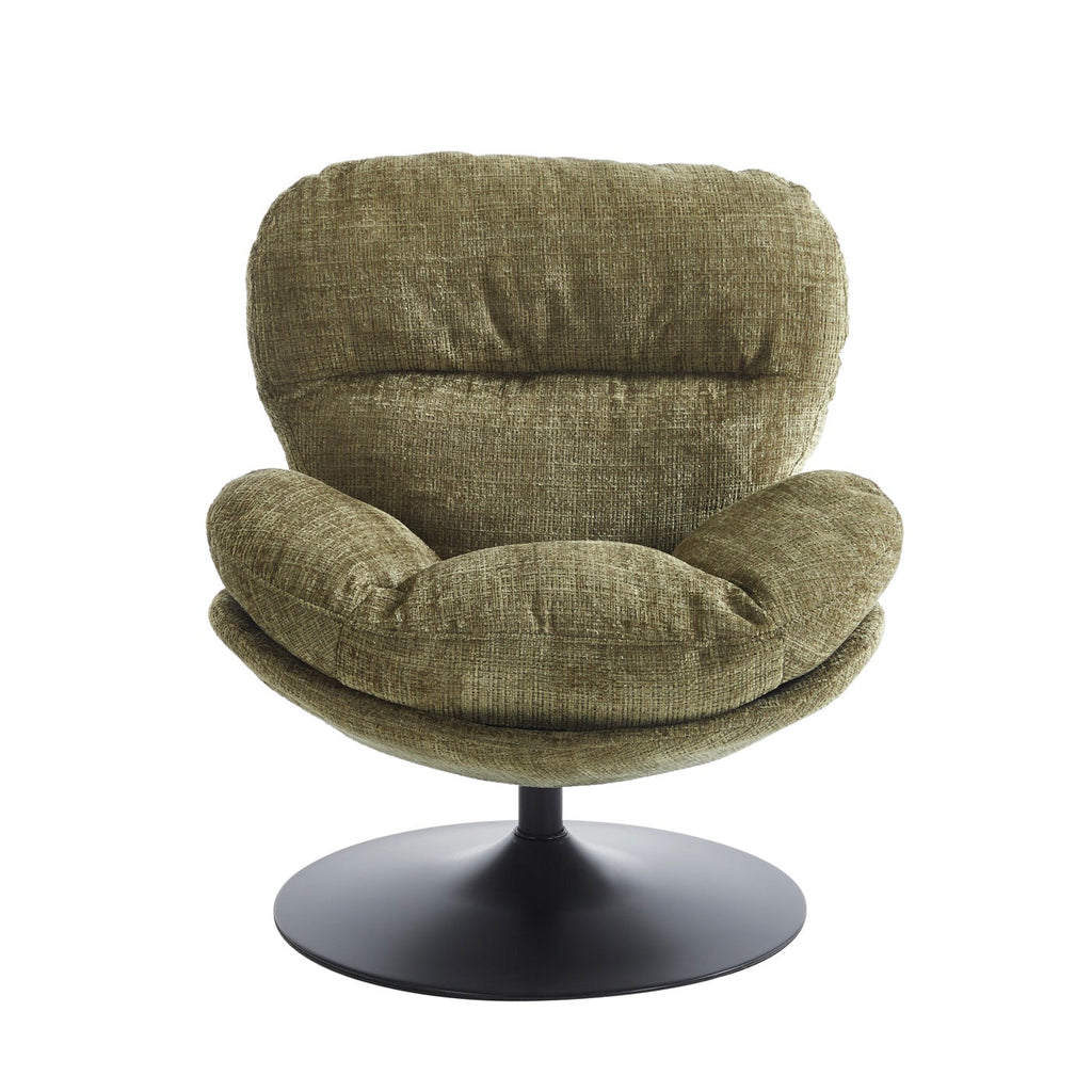 Ceres - Fauteuil Rotatif 1 Place - Tissu Vert
